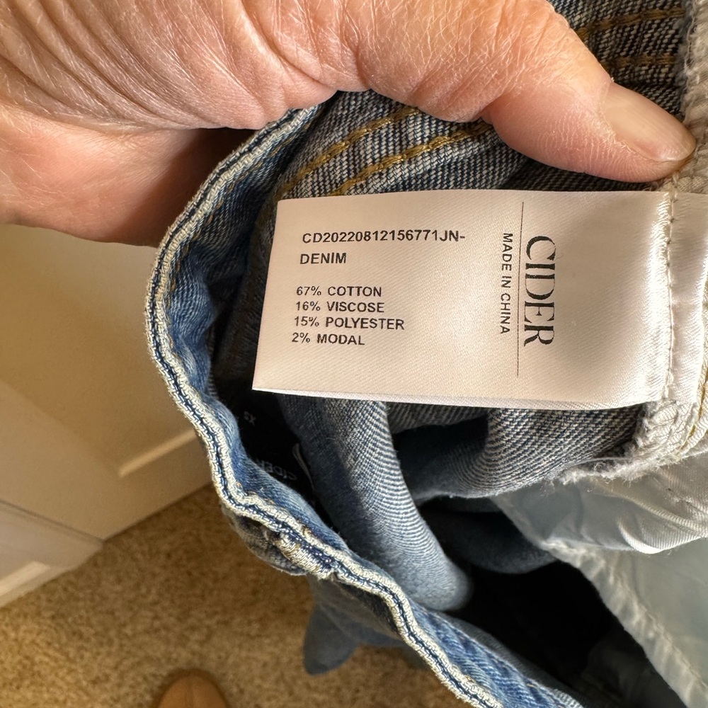 Cider Denim Straight leg Jeans NWT - Picture 4 of 5